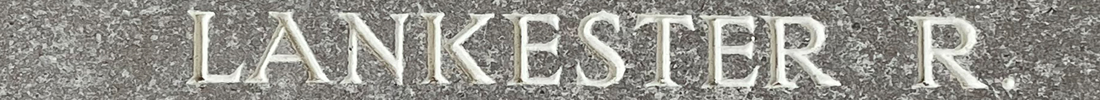 Sgt Ronald Lankester<br/><br /><br />missing April 7th, 1943<br /><br /><br />No Known Grave<br /><br /><br />Commemorated: Runnymede Memorial, Surrey, England<br /><br /><br />Panel 156